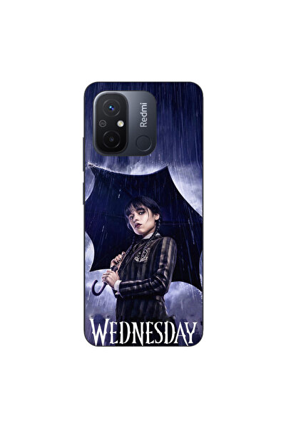 OEM Husa compatibila cu Xiaomi Redmi 12C Silicon Gel Tpu Model Wednesday Umbr...