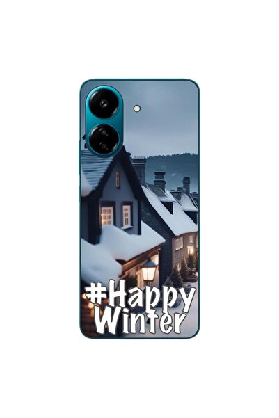 OEM Husa compatibila cu Xiaomi Redmi 13C 4G Silicon Gel Tpu Model Happy Winter