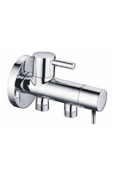 Duravel Brass Multi-function Angle Valve Double Switch Dual Control Water Val...