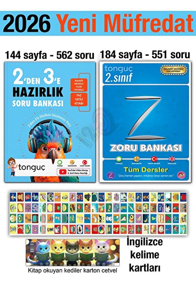 Tonguç Yayınları 2'den 3'e Hazırlık Kitabı 2026 Yaz Tatili 2. Sınıf Zoru Bank...