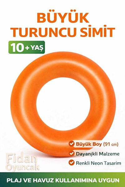 Empressco Fidan oyuncak 91 cm Büyük Neon Havuz Deniz Yüzme Simiti – 10+ Yaş (...