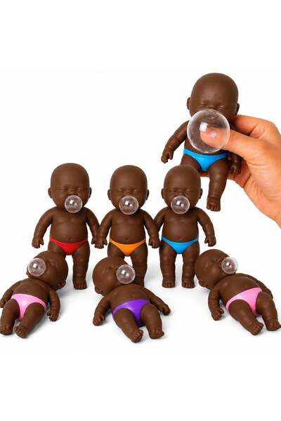 Zenorius Jucărie Squishy Bebeluș 14cm, din TPR, cu Balon Extensibil, Anti-Str...