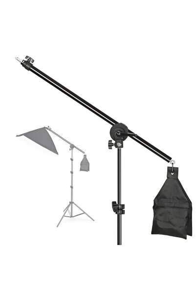 AZT 140cm Boom Arm Uzatma Kolu Kum Torbalı , Işık , Softbox , Mikrofon , Led vb.