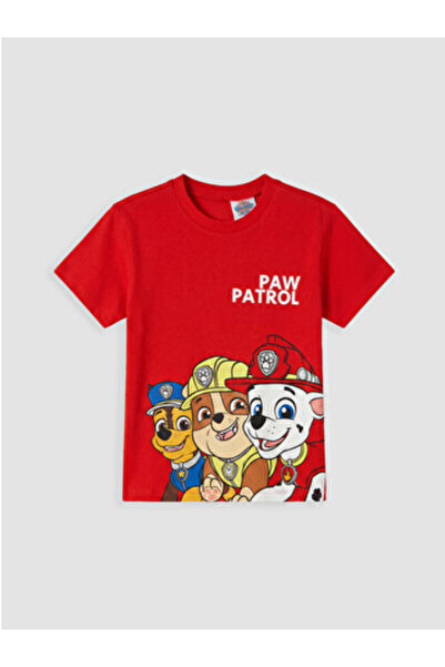 LC Waikiki New Season Red Paw Patrol Printed Boys' T-Shirt