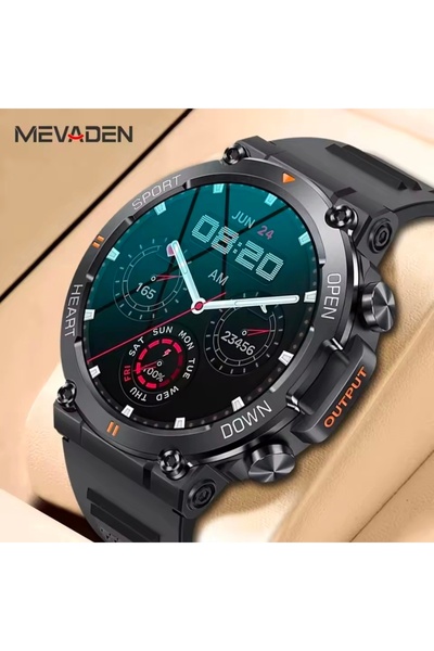 GENERAL Men's Smart Watch, Black Color, 24-Hour Health Monitoring, Heart Rate...
