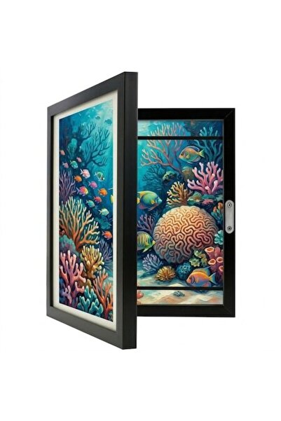 KRUZZEL Children's Drawing Frame, Front Opening, 150 A4 Sheets, Magnetic, 33x...