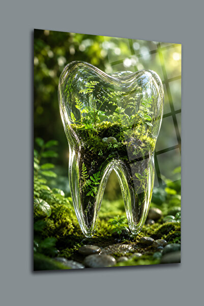 glassartdesign Tabloul de sticlă dentară-8 Tabloul Poliklinikii Dentare