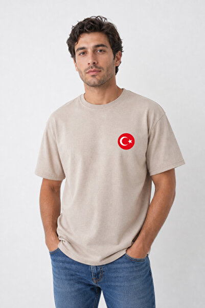 TREND EMMODA Tricou pentru fani al echipei naționale, cu emblema steagului tu...