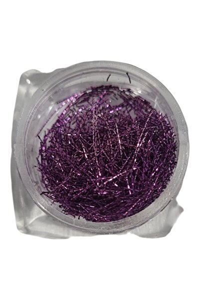 E-Unghii Purple thread decorations