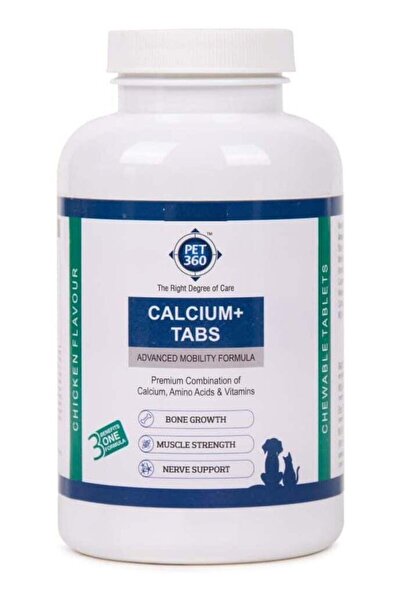Pet360 Calcium+ Tabs, Advanced Mobility Formula Supporting Bone, Muscle & Ner...