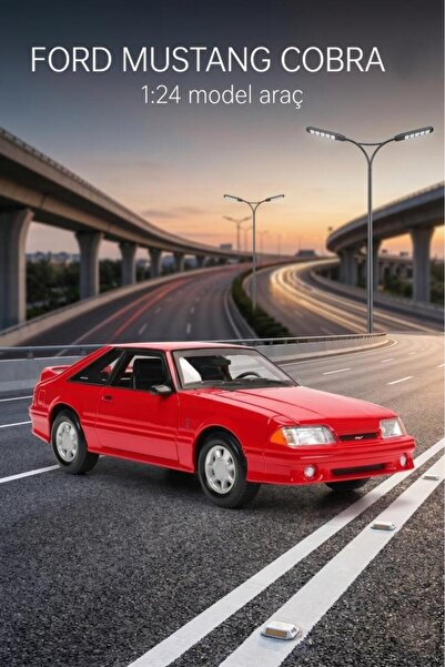 Tıfıl Toys Maisto Lisanslı 1993 Ford Mustang SVT Cobra 1:24 Kapıları ve Kaput...