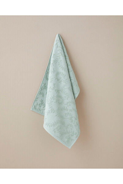 LC Waikiki Nevavm Farkıyla Leafy Touch Cotton Jacquard Face Towel 50X80 cm Green
