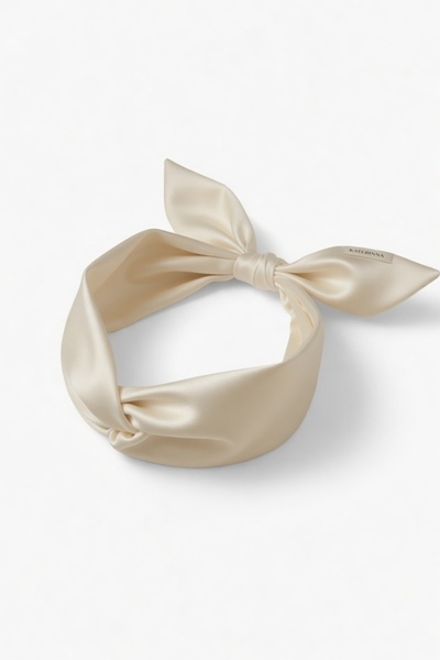 Katerinna 100% natural mulberry silk headband 19 momme. OEKO-TEX Standard 100...