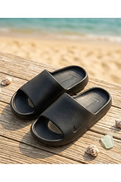 mikam Unisex Black Comfortable and Casual Slippers for Beach and Everyday Use...