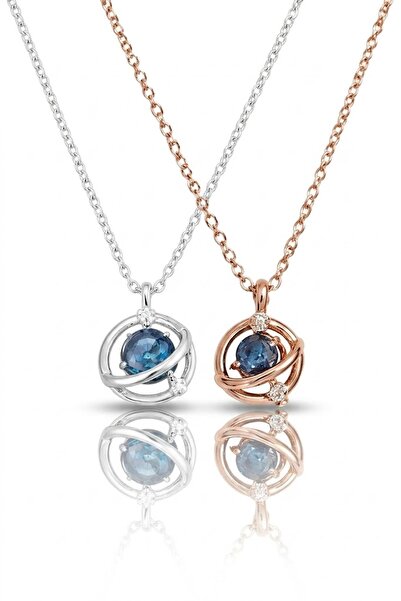 Rafal Zircon Chain with Inlaid Circles for Women - Luxurious Silver and Gold ...