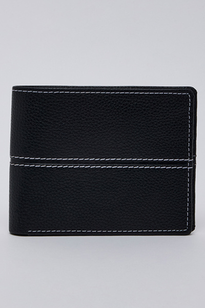 R&B Stitch Detail Bi-Fold Wallet