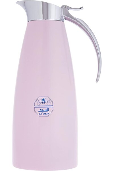 ALSAIF Stainless Steel Coffee Thermos (Pink Plated) with 1.0 Liter Capacity, ...