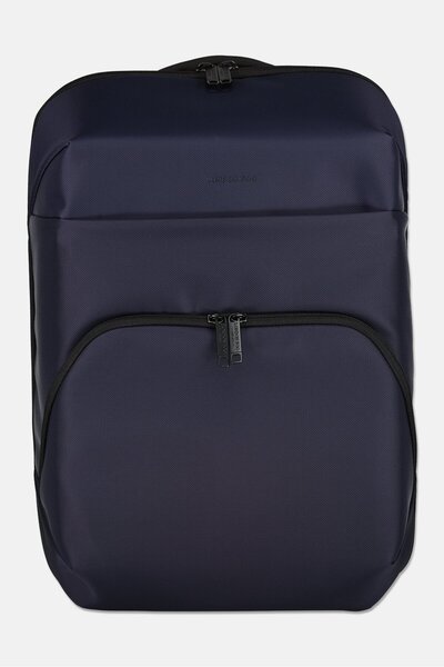London Fog Men Brand Logo Backpack, Navy