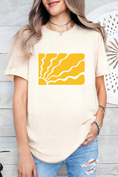 Sarah's Boutique Women's T-shirt – 100% cotton – Yellow Sun