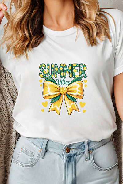 Sarah's Boutique Women's T-shirt – 100% cotton – Yellow Bow