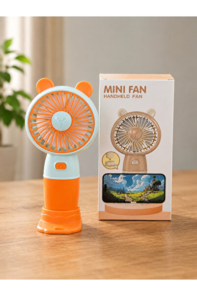 B & S 3 Kademe Işıklı Mini Taşınabilir El ve Masa Fanı