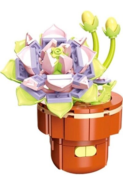 DOSTOYS لعبة مكعبات البناء على شكل زهرة صغيرة من بلوسوم إيكيفريا 162 قطعة 6+