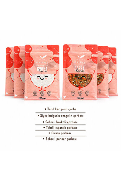 Mamma Emada Mamma 6 lı Çorba Paketi (6x150gr)