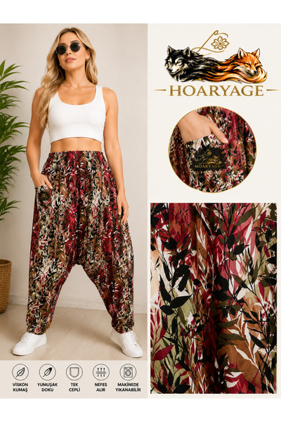 hoaryage Authentic Village Salwar 100% Cotton Viscose Floral Patterned Comfor...