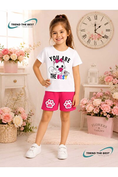 TREND THE BEST Trendin En İyisi Set de vară pentru fete, cu imprimeu „You Are...