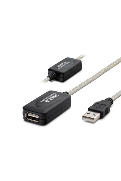 Leyaton LWLHMRS-IEG ieg ™   كابل تمديد يو اس بي 20 متر - فضي أسود HDX7515
