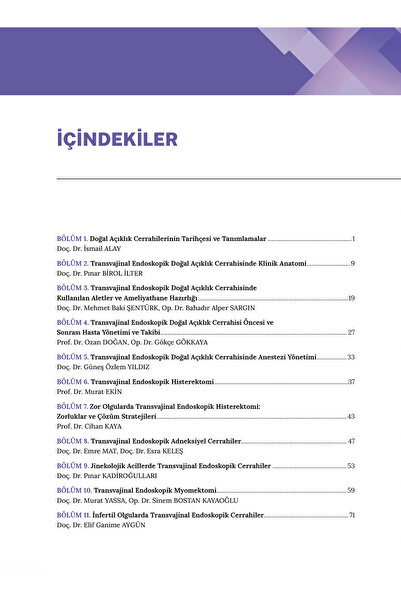 İstanbul Tıp Kitabevi Jinekolojide Transvajinal Endoskopik Doğal Açıklık Cerrahileri