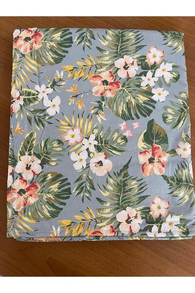 KİRAZHOME Floral Patterned Cotton Beach Towel 75X150 cm