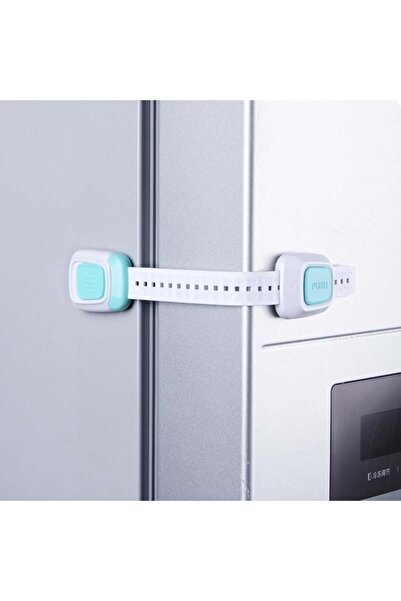 Puzzle Tool for Locking Doors - Security for Refrigerator and Drawers - Sky Blue