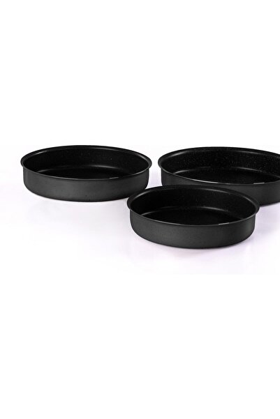 Generic Grande Home 7-Layer Non-Stick Aluminum Round Oven Tray Set, 3 Pieces,...