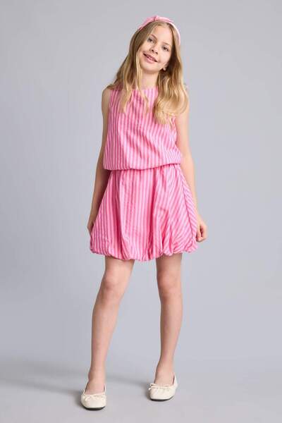 DeFacto Crinkle Fabric 2-Piece Set for Girls H6011A826Sm