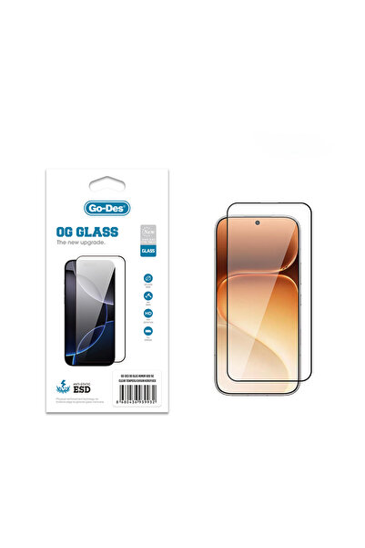 Go-Des Honor 600 5G Go Des OG Glass Antistatik Temperli Cam Ekran Koruyucu Şe...