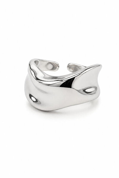 Leo'Stone Vintage Series Flow Form Adjustable Women's Steel Ring