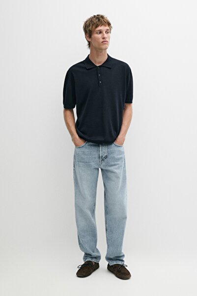 Massimo Dutti Yün karışımlı triko polo