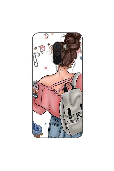 OEM Husa compatibila cu Xiaomi Pocophone F1 Silicon Gel Tpu Model Girl Fashio...