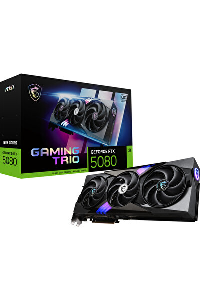 MSI Video card GeForce RTXв„ў 5080 GAMING TRIO OC, 16 GB, GDDR7, 256-bit
