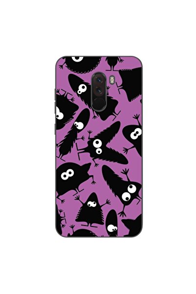 OEM Husa compatibila cu Xiaomi Pocophone F1 Silicon Gel Tpu Model Monstri Negri