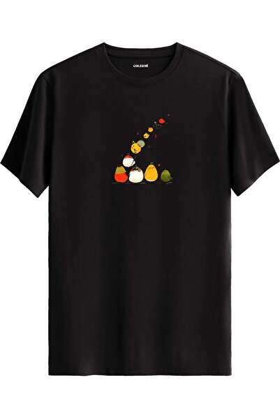Colermi Cute Birds Branch Printed T-Shirt