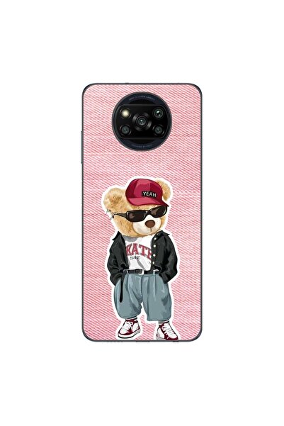 OEM Husa compatibila cu Xiaomi Poco X3 Pro Silicon Gel Tpu Model Pink Jeans Bear