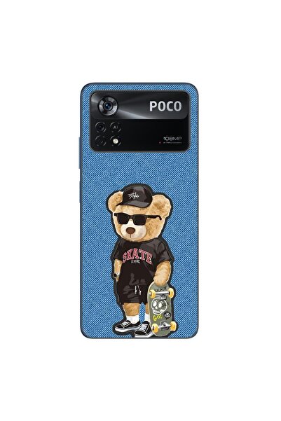 OEM Husa compatibila cu Xiaomi Poco X4 Pro Silicon Gel Tpu Model Bear Skate F...