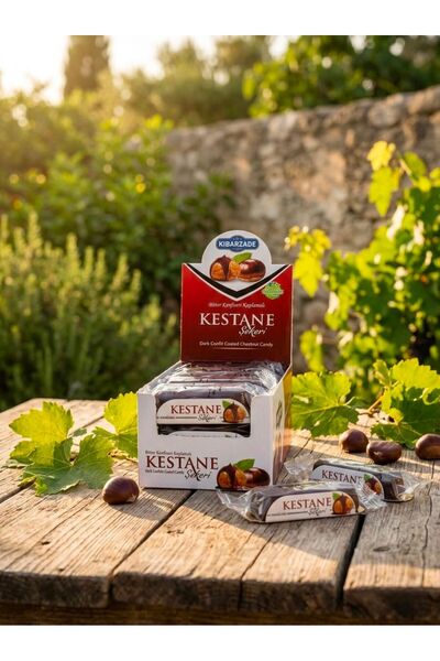 kibarzade kestane şekeri Çikolatalı Kestane Şekeri - 65 gr x 18 Adet - 1 Kutu