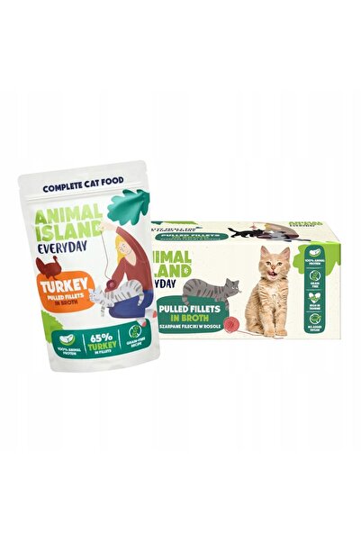Other Hrană umedă pentru pisici ANIMAL ISLAND Curcan în bulion 40x85g