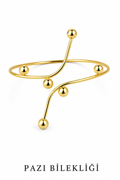 Jack Ferrero Spiral twist design gold adjustable arm bicep bracelet