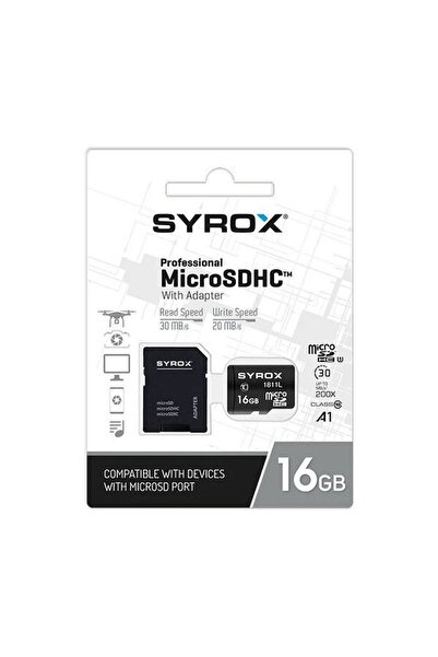 Syrox 16GB MİCRO SD KART (HAFIZA KARTI)