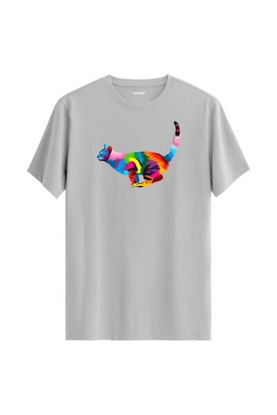Colermi Colorful Luna Cat Printed T-Shirt