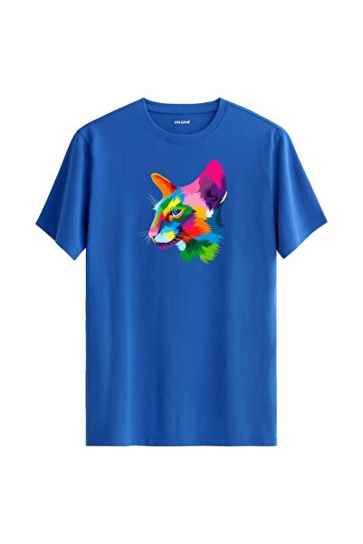 Colermi Colorful Orion Cat Printed T-Shirt